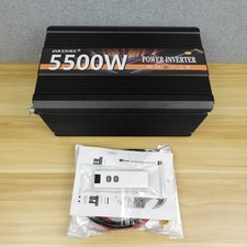 JARXIOKE 5500W 12V Power Inverter with Type-C, 3 AC Outlets Open box/ No box