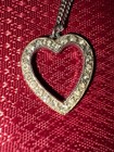 Vintage Rhinestone Heart Pendant Necklace Romantic Jewelry Gift — photo 3