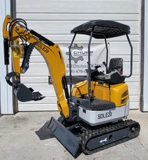 NEW Mini Excavator SDLE20  1.4 Ton 14HP Side Swing Boom Yanmar Joystick & Thumb