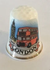 Big Ben London Thimble Vintage Souvenir Collectible