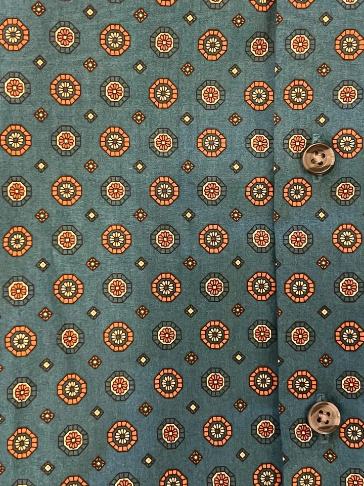 Camisa social masculina Bar III abotoada, slim fit, algodão orgânico elástico, L 16-16.5 - Imagem 4 de 4