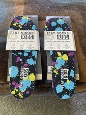 T Flat Socks For Kids 8 Toddler To 4 Kids NEW Washable