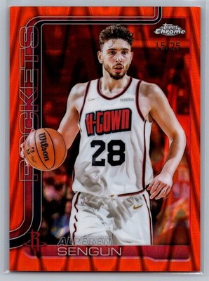 2025-26 topps chrome alperen sengun orange raywave refractor /25