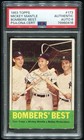 Mickey Mantle 1963 Topps #173 Bomber's Best Auto Autographed