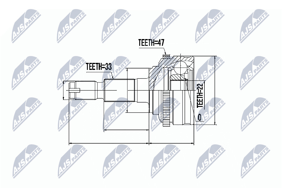 N.T.Y. NPZ-DW-007.NTY Joint Kit, drive shaft for CHEVROLET,DAEWOO