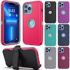 For Apple iPhone 12 12 Pro 12 Pro Max Hybrid Rugged Case Phone Cover / Belt Clip