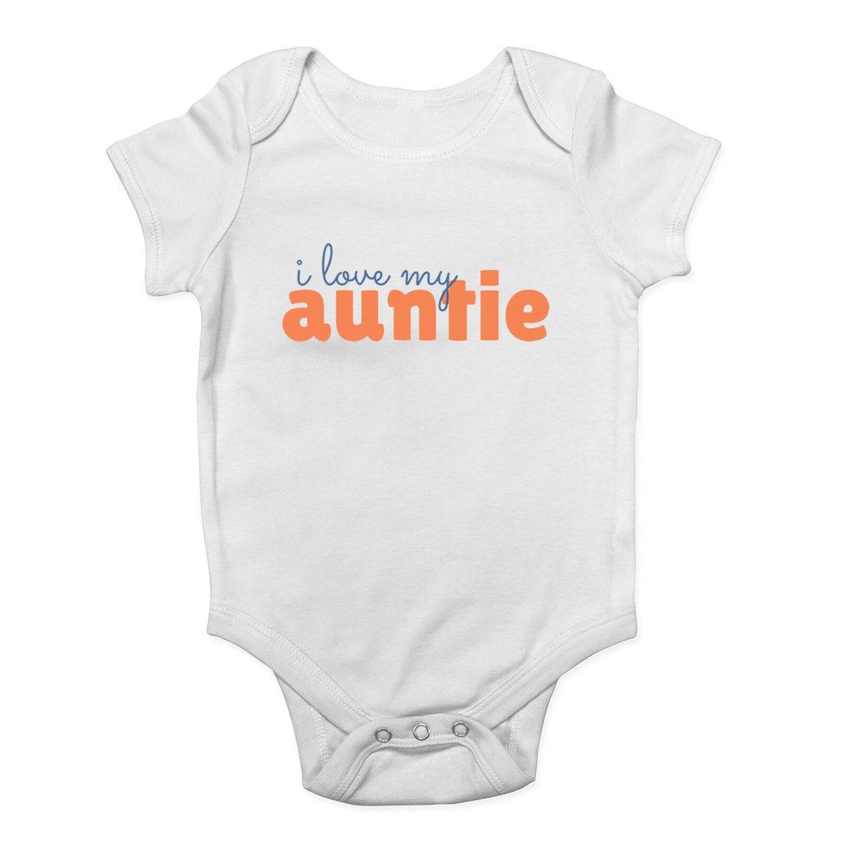 I Love My Auntie Baby Grow Vest Love Heart Aunty Aunt Bodysuit
