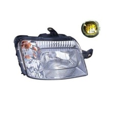 Kit Proiettori Fari Anteriori Dx e Sx Fiat Panda 2003 169 Spinotto Giallo/bianco - Miniatura 2