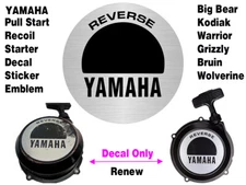 Yamaha Kodiak Warrior Big Bear Pull Start Decal Emblem Recoil Starter Sticker