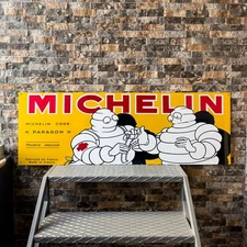Vintage High-Quality Michelin Sign - MICHELIN CODE PARAGON - 48"x16" (118x40cm)