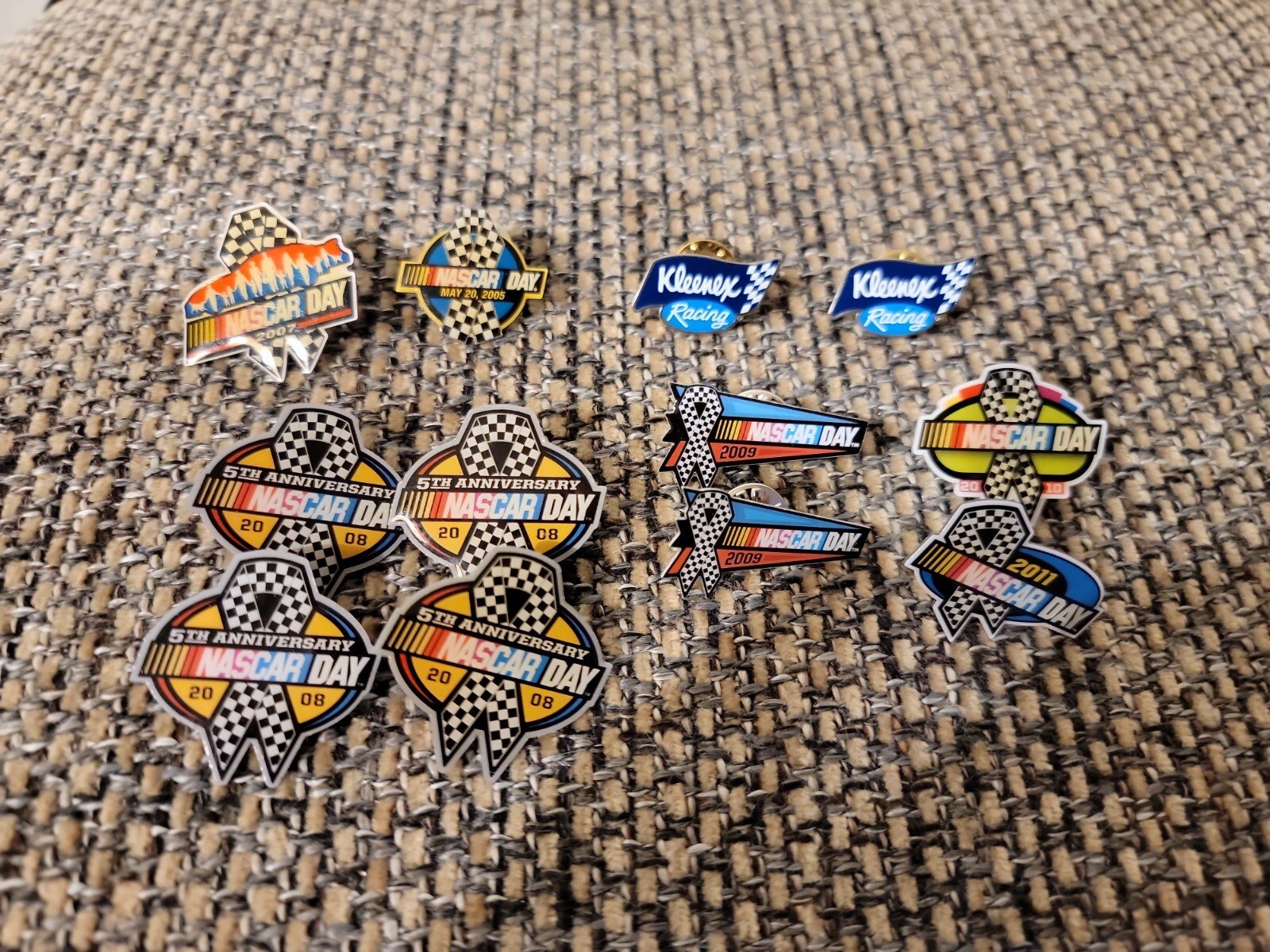 Nascar Racing Pin Lot of 12 Anniversary 2005 2007 2008 2009 2010 2011 ...
