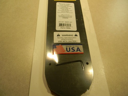 Deluxe table saw insert, Jet left tilt saws, see application list - Picture 2 of 2