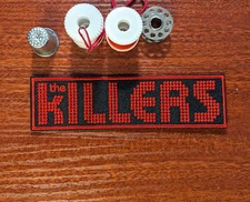 The Killers Band Patch 2000s Alt Rock Pop Post Punk Embroidered Iron On 1.5x5" 