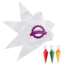 Thickened 100pcs/set Disposable Pastry Bag Icing Piping Bag Cake Cupcake Deco...