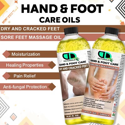 ''Fuß- & Handpflege Massageöl - beruhigende Linderung für wunde Füße, rissige Fersen, UK