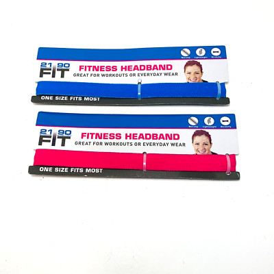 2190 FIT ~2 Thin Narrow Yoga Headband Sport Anti-slip Elastic/Silicone Hairband