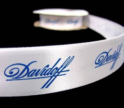 1 Yard Authentic Davidoff White Satin Ribbon 7/8''W