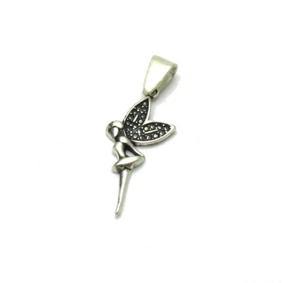 Handmade Sterling Silver Pendant Charm Solid Stamped 925 Fairy PE001193 Empress