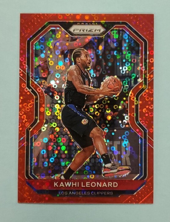 2020/21 Panini Prizm Kawhi Leonard Red Fast Break Prizm #209 Card /125