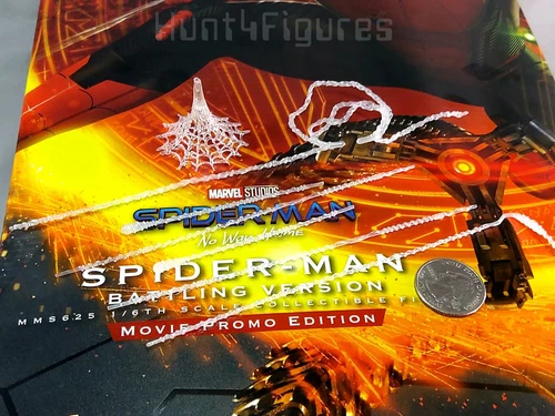 Figura de acción Hot Toys MMS625 Spider-Man versión de batalla 1/6 7 efectos web 