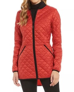 michael kors red quilted jacket