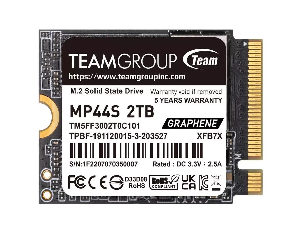 Team Group 2TB MP44S 2230 PCIe NVMe Deck Steam Deck