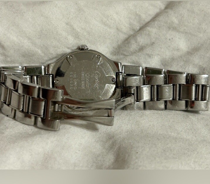 AUTHENTIC Cartier 130 000C silver watch | eBay