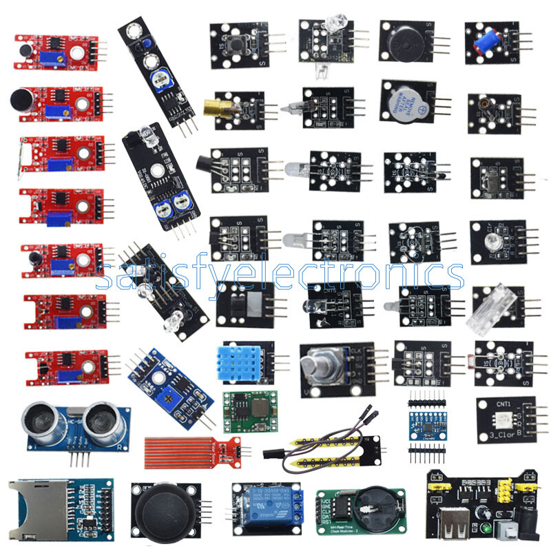 45 in 1/37 in 1 Sensor Module Starter Kit Set For Raspberry Pi Education Arduino