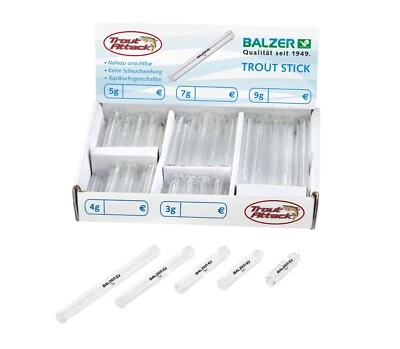 Balzer Trout Attack Glasgewichte Glas Forellen Sticks 3g 4g 5g 7g 9g Blei Ersatz