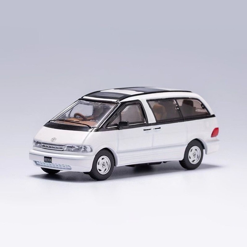 Fabulous 1/64 toyota previa (白) GCD 1:64 White Previa Mini Van MPV Sports Model Diecast Collect