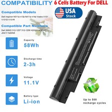 N311z Laptop Battery For Dell Latitude 3330 Vostro V131 V131D V131R 312-1257 NEW