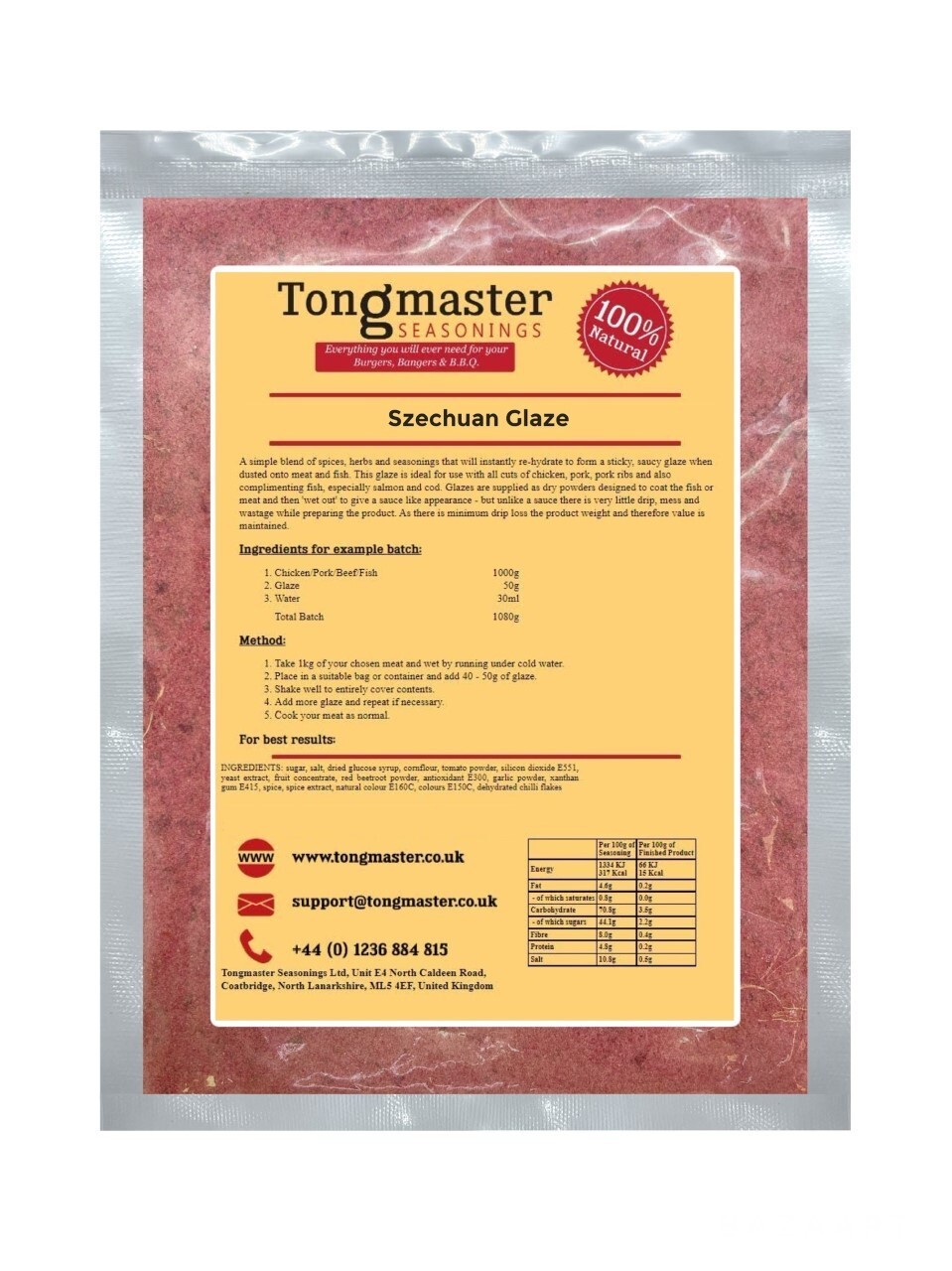 Szechuan Glaze - Meat Rub - 1kg (Gluten Free)