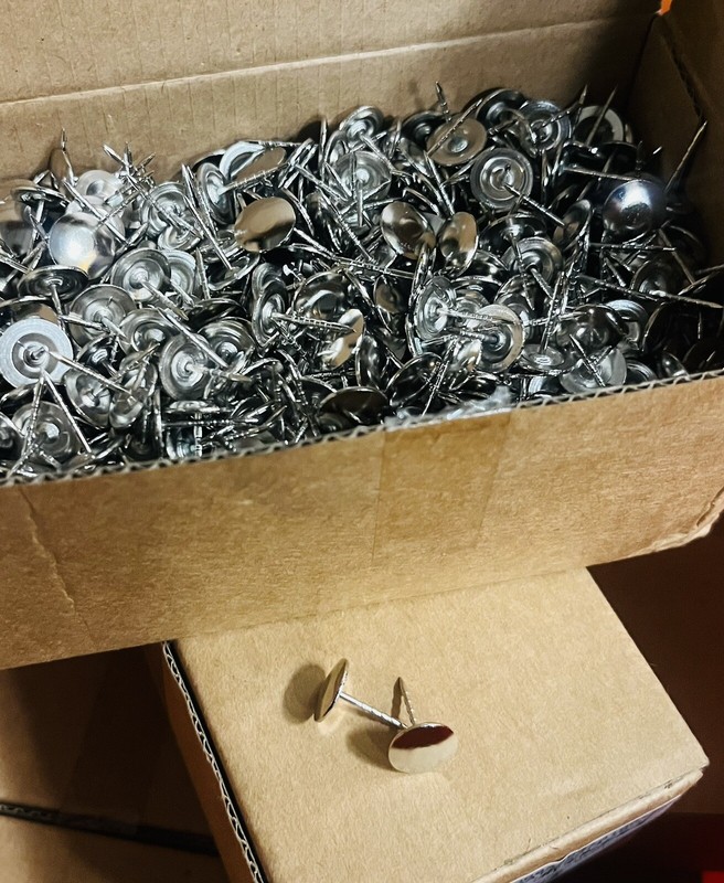 1000 x Flathead Pins for Security Tags Checkpoint Compatible EAS Loss Prevention