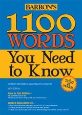 1100 Words You Need to Know by M.A. Bromberg, Murray: New