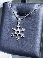 Snowflake Women's Pendant 2.28Ct Round Simulated Diamond 925 Sterling Silver