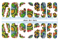 Paisley Scrolls Nail Polish Strips / Nail Wraps / Nail Stickers