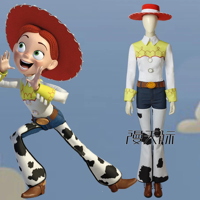 Toy Story 2 Jessie Cosplay Kostüm Costume Outfit full set shoe 