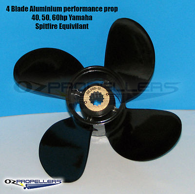 For Yamaha 10 1 8 X 14 Performance 4 Blade Propeller 40 50 60hp Aluminium Prop Ebay