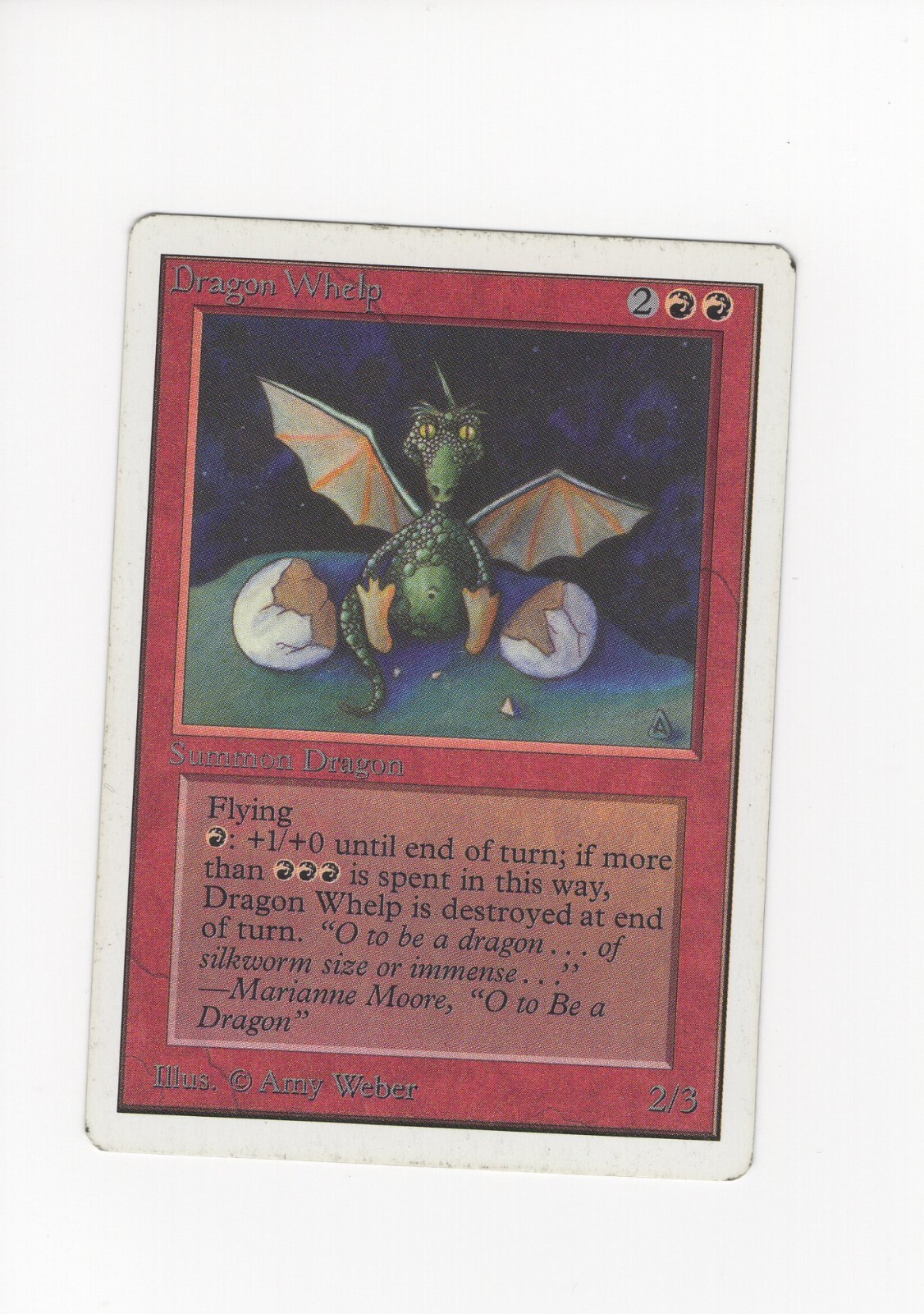 Dragon Whelp Unlimited MP MTG Magic the Gathering b
