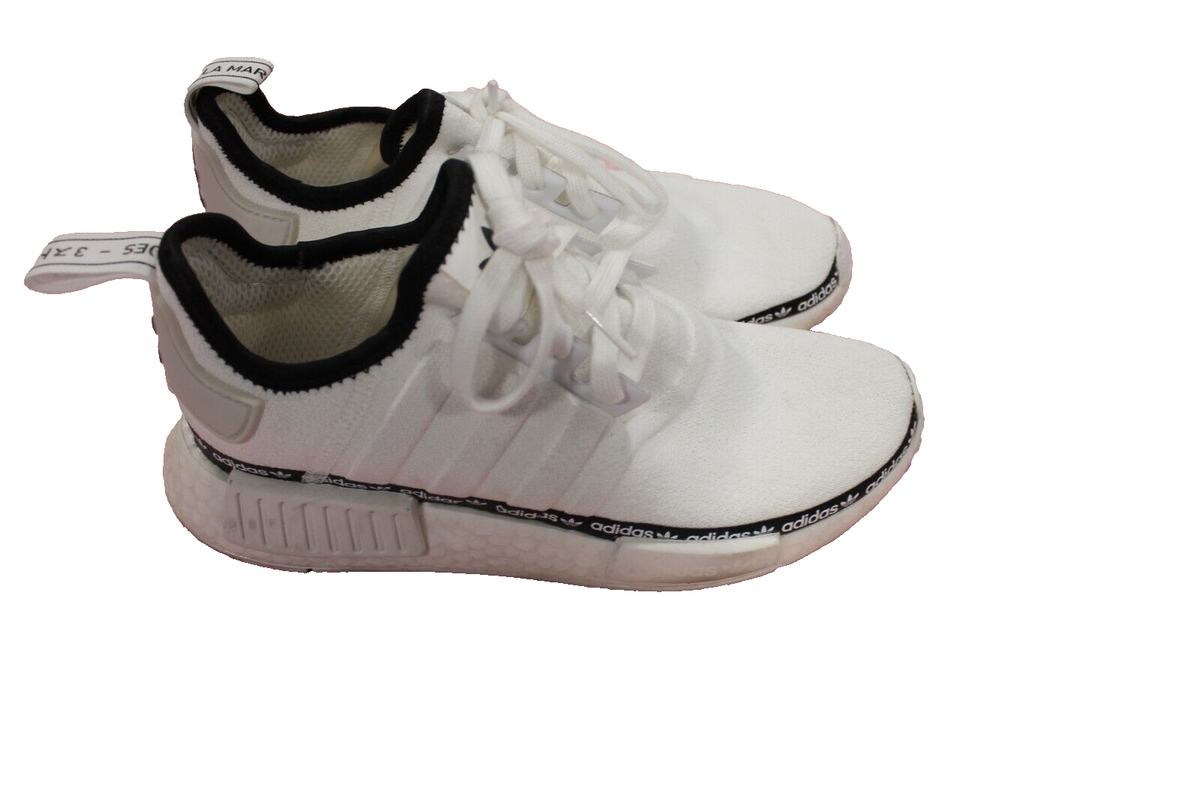 Size 8 - Adidas NMD_R1 White Tape Logo W for sale online | eBay