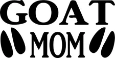 Goat Mom - Vinyl Decal - Great for car, laptop, etc.