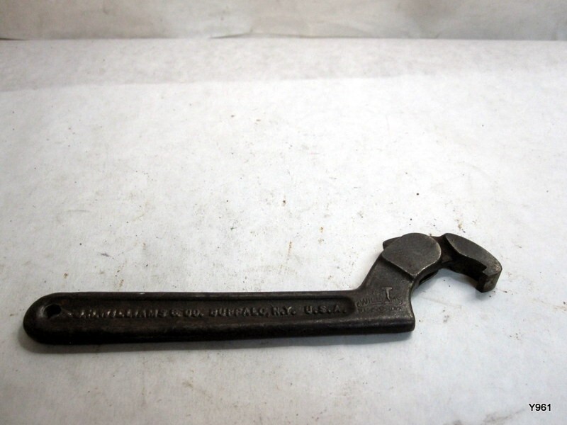 Vintage J.H. Williams & Co. No. 471 Adjustable Spanner Wrench USA 3/4 - 2 in