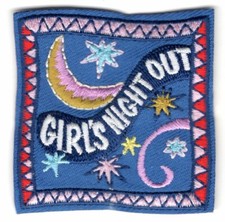 GIRLS NIGHT OUT Iron On Patch Fun Party Girly