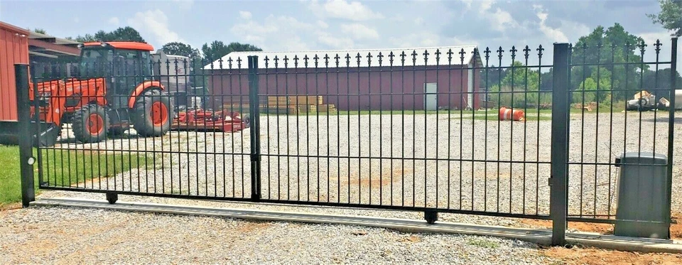 On Sale! #1417 20’ Driveway Slide Gate Iron Steel Metal Yard Gate Safety Home US - Image 2 of 4