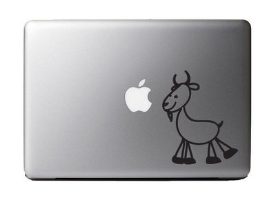Kids Animal Doodles Goat Vinyl Decal for Apple MacBook Dell Laptops