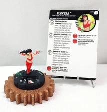 HEROCLIX Avengers Defenders War Set Uncommon #034 Elektra w/Card