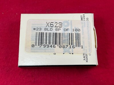 X-ACTO 623 X623 CORNER STRIPPING #23 KNIFE BLADES 100 REPLACEMENT