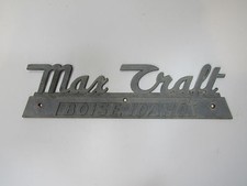 Vintage Travel Trailer Max Craft Emblem Badge Vintage Metal Nameplate Logo Trim Vintage Travel Trailer Max Craft Emblem Badge Vintage Metal Nameplate Logo Trim