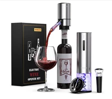 Electric Wine Opener Set, Tomeem Wine Gift Set with Rechargeable Wine Opener