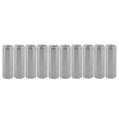 10pcs M8 Long Rod Nut Hex Hexagonal Sleeve Nut Standoff Threaded Fasteners